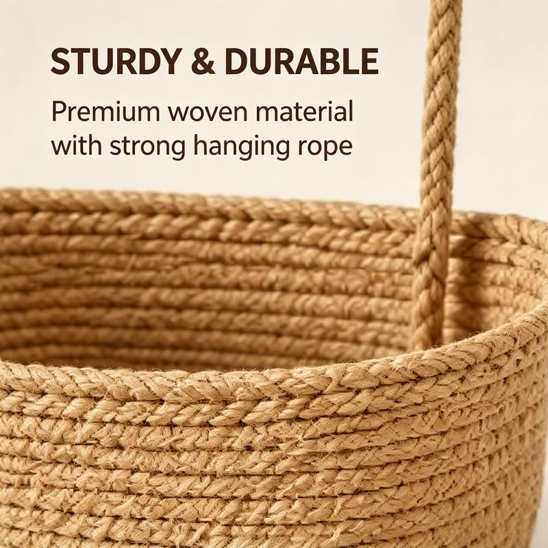 3-Tier Hanging Woven Basket