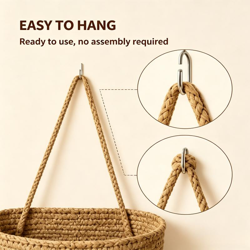 3-Tier Hanging Woven Basket