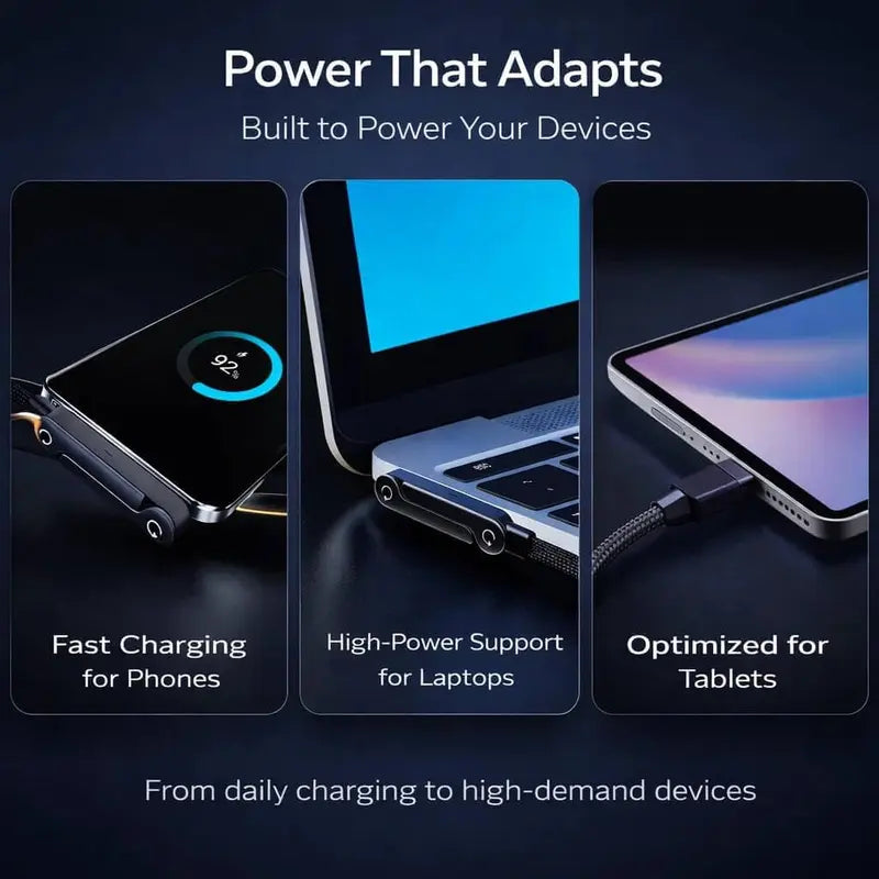 240W Fast Charging Type-C Standing Cable™